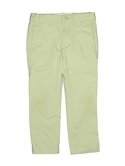 Pre-owned Crewcuts Outlet Kids' Khaki Pant In Green