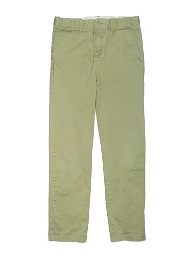 Pre-owned Crewcuts Outlet Kids' Khaki Pant In Green