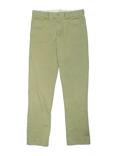 Pre-owned Crewcuts Outlet Kids' Khaki Pant In Green