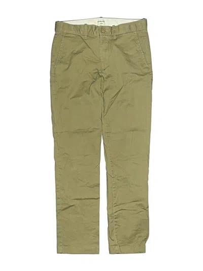 Pre-owned Crewcuts Outlet Kids' Khaki Pant In Green
