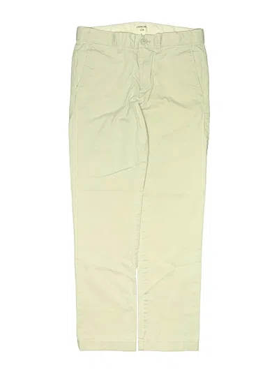 Pre-owned Crewcuts Outlet Kids' Khaki Pant In Green