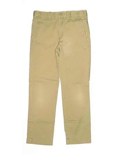 Pre-owned Crewcuts Outlet Kids' Khaki Pant In Tan