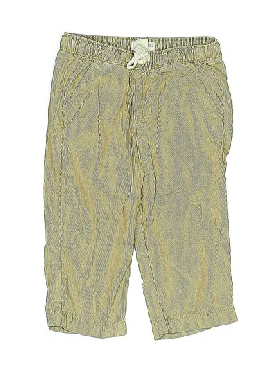 Pre-owned Crewcuts Outlet Kids' Khaki Pant In Yellow