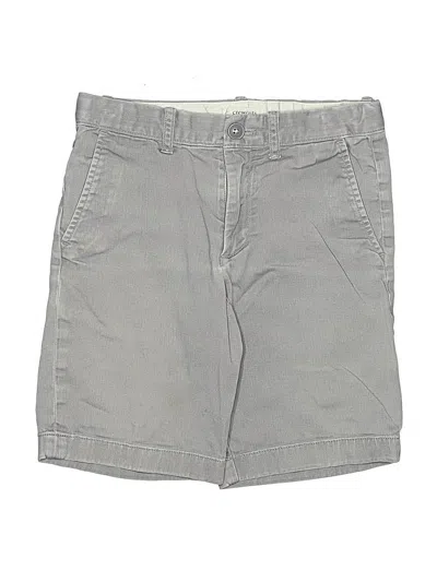 Pre-owned Crewcuts Outlet Kids' Khaki Shorts In Gray