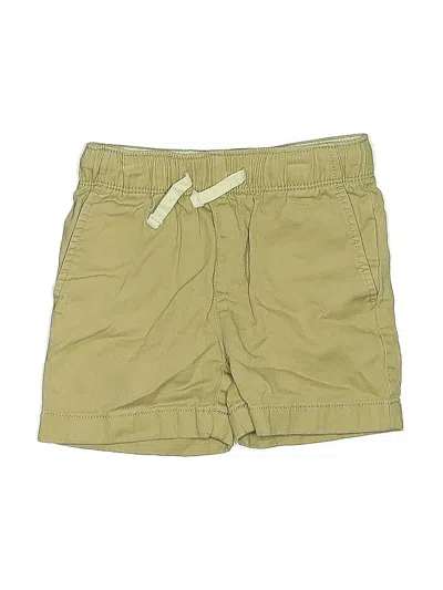 Pre-owned Crewcuts Outlet Kids' Khaki Shorts In Green