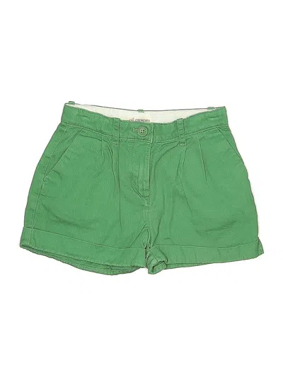 Pre-owned Crewcuts Outlet Kids' Khaki Shorts In Green