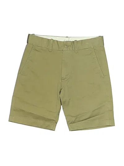 Pre-owned Crewcuts Outlet Kids' Khaki Shorts In Green