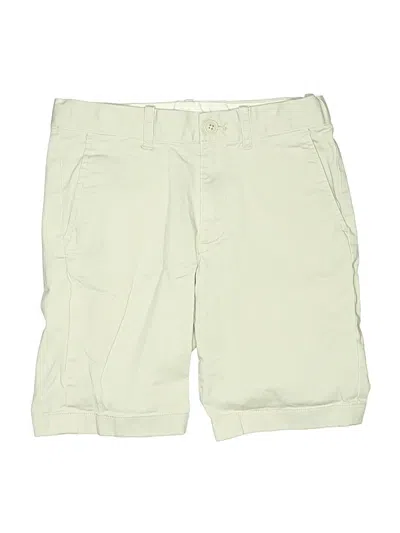 Pre-owned Crewcuts Outlet Kids' Khaki Shorts In Green