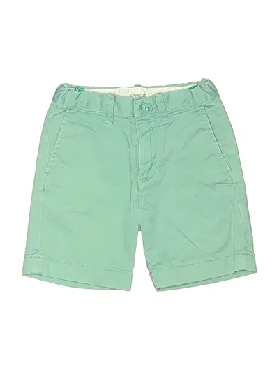 Pre-owned Crewcuts Outlet Kids' Khaki Shorts In Green