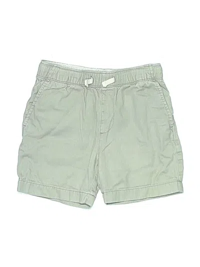 Pre-owned Crewcuts Outlet Kids' Khaki Shorts In Green
