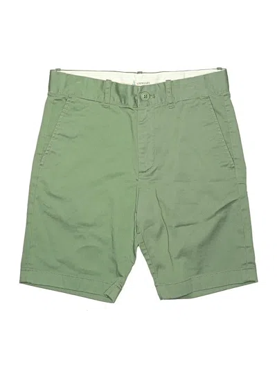 Pre-owned Crewcuts Outlet Kids' Khaki Shorts In Green