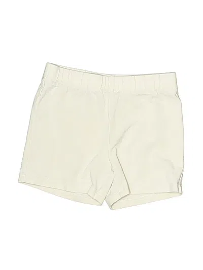 Pre-owned Crewcuts Outlet Kids' Khaki Shorts In Ivory