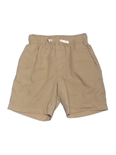 Pre-owned Crewcuts Outlet Kids' Khaki Shorts In Tan