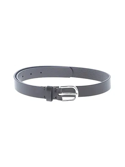 Pre-owned Crewcuts Outlet Kids' Leather Belt In Gray