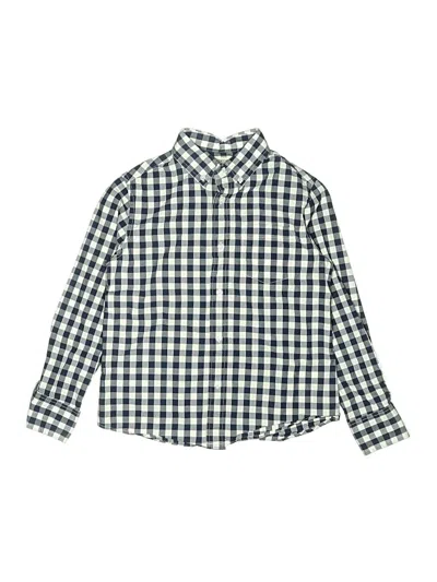Pre-owned Crewcuts Outlet Kids' Long Sleeve Button Down Shirt In Blue