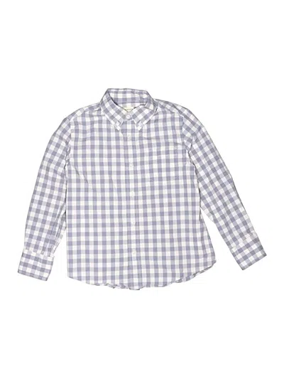 Pre-owned Crewcuts Outlet Kids' Long Sleeve Button Down Shirt In Blue