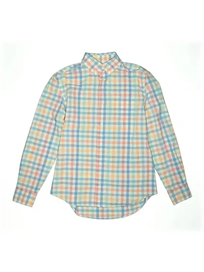 Pre-owned Crewcuts Outlet Kids' Long Sleeve Button Down Shirt In Pink