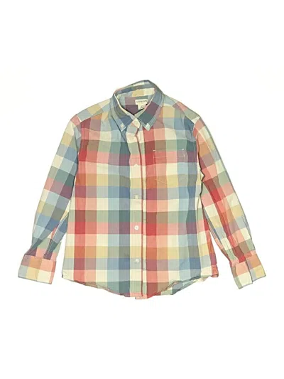 Pre-owned Crewcuts Outlet Kids' Long Sleeve Button Down Shirt In Tan