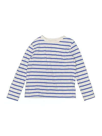 Pre-owned Crewcuts Outlet Kids' Long Sleeve Henley Shirt In Blue