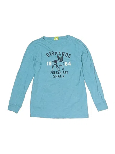 Pre-owned Crewcuts Outlet Kids' Long Sleeve T-shirt In Blue