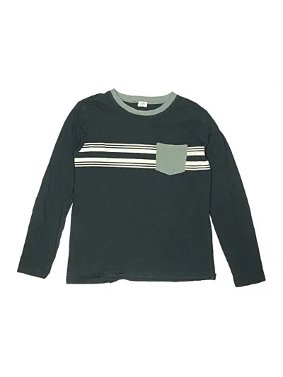 Pre-owned Crewcuts Outlet Kids' Long Sleeve T-shirt In Green