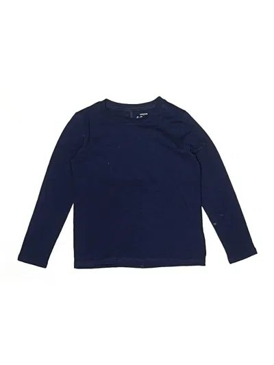 Pre-owned Crewcuts Outlet Kids' Long Sleeve T-shirt In Blue