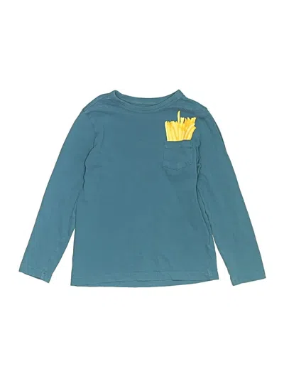 Pre-owned Crewcuts Outlet Kids' Long Sleeve T-shirt In Blue