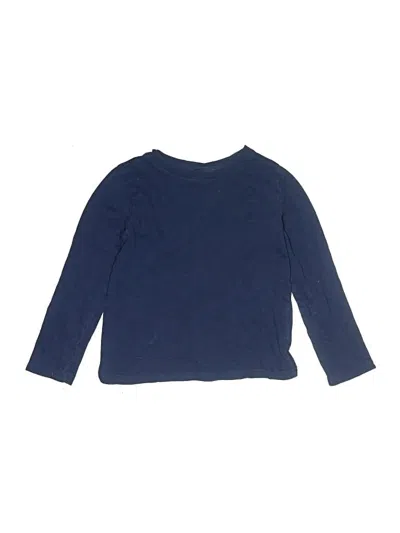 Pre-owned Crewcuts Outlet Kids' Long Sleeve T-shirt In Blue