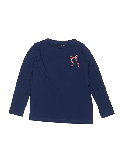 Pre-owned Crewcuts Outlet Kids' Long Sleeve T-shirt In Blue