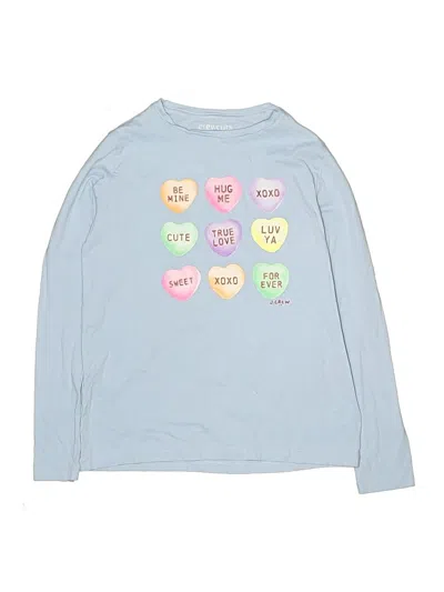 Pre-owned Crewcuts Outlet Kids' Long Sleeve T-shirt In Blue