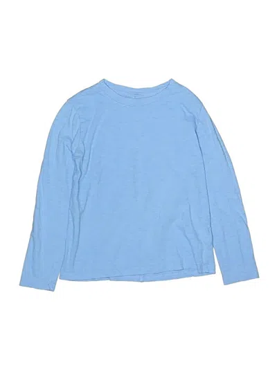 Pre-owned Crewcuts Outlet Kids' Long Sleeve T-shirt In Blue