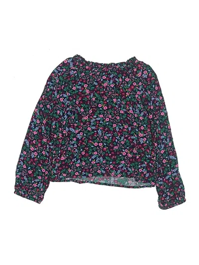 Pre-owned Crewcuts Outlet Kids' Long Sleeve T-shirt In Blue