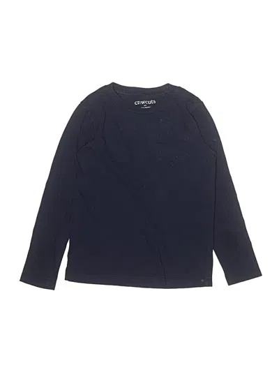 Pre-owned Crewcuts Outlet Kids' Long Sleeve T-shirt In Blue