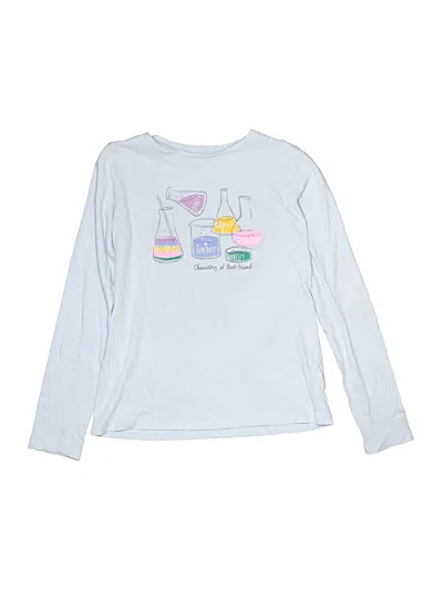 Pre-owned Crewcuts Outlet Kids' Long Sleeve T-shirt In Blue
