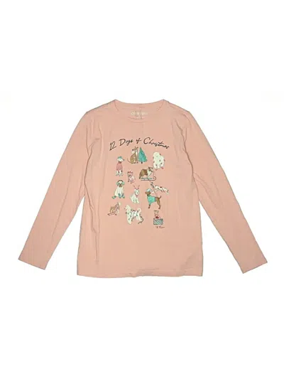 Pre-owned Crewcuts Outlet Kids' Long Sleeve T-shirt In Brown