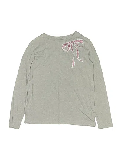 Pre-owned Crewcuts Outlet Kids' Long Sleeve T-shirt In Gray