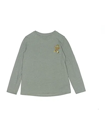 Pre-owned Crewcuts Outlet Kids' Long Sleeve T-shirt In Gray