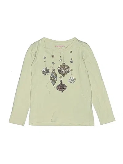Pre-owned Crewcuts Outlet Kids' Long Sleeve T-shirt In Green