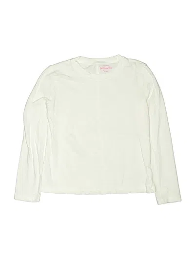 Pre-owned Crewcuts Outlet Kids' Long Sleeve T-shirt In Ivory