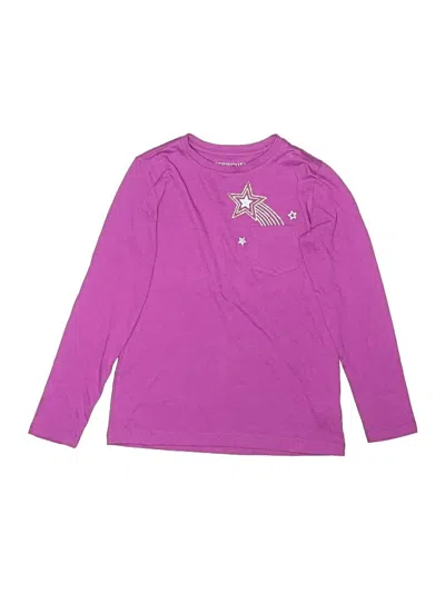 Pre-owned Crewcuts Outlet Kids' Long Sleeve T-shirt In Purple