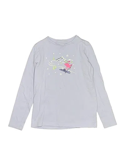 Pre-owned Crewcuts Outlet Kids' Long Sleeve T-shirt In Silver