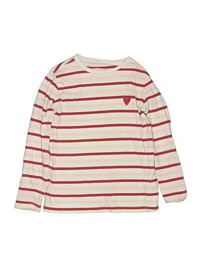 Pre-owned Crewcuts Outlet Kids' Long Sleeve T-shirt In White