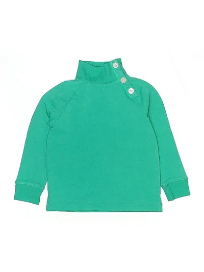 Pre-owned Crewcuts Outlet Kids' Long Sleeve Turtleneck In Green