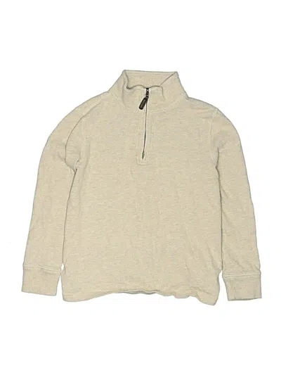Pre-owned Crewcuts Outlet Kids' Long Sleeve Turtleneck In Tan