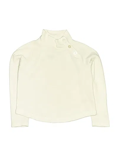 Pre-owned Crewcuts Outlet Kids' Long Sleeve Turtleneck In White