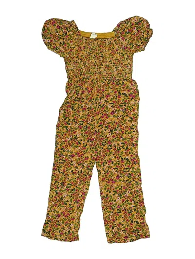 Pre-owned Crewcuts Outlet Kids' Overalls In Yellow