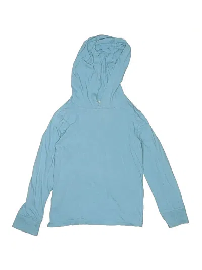 Pre-owned Crewcuts Outlet Kids' Pullover Hoodie In Blue