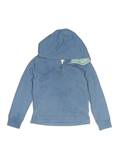 Pre-owned Crewcuts Outlet Kids' Pullover Hoodie In Blue