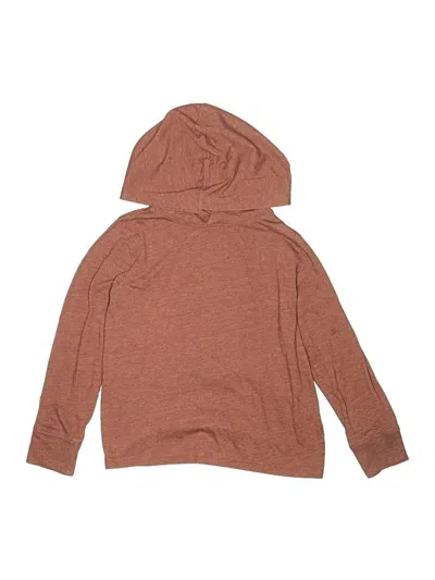 Pre-owned Crewcuts Outlet Kids' Pullover Hoodie In Brown