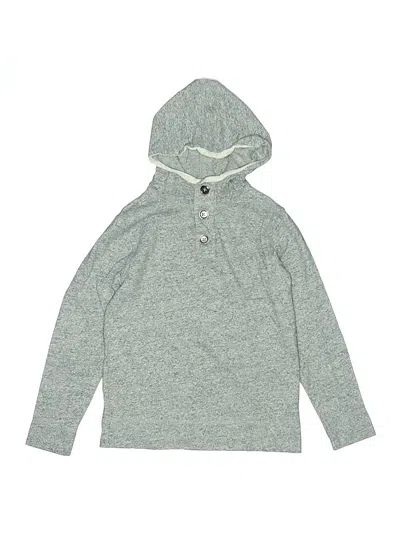 Pre-owned Crewcuts Outlet Kids' Pullover Hoodie In Gray